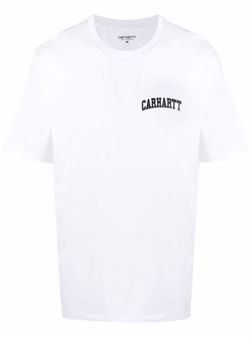 White/black cotton t-shirt CARHARTT WIP | I02899100AXXWHITE/BLACK